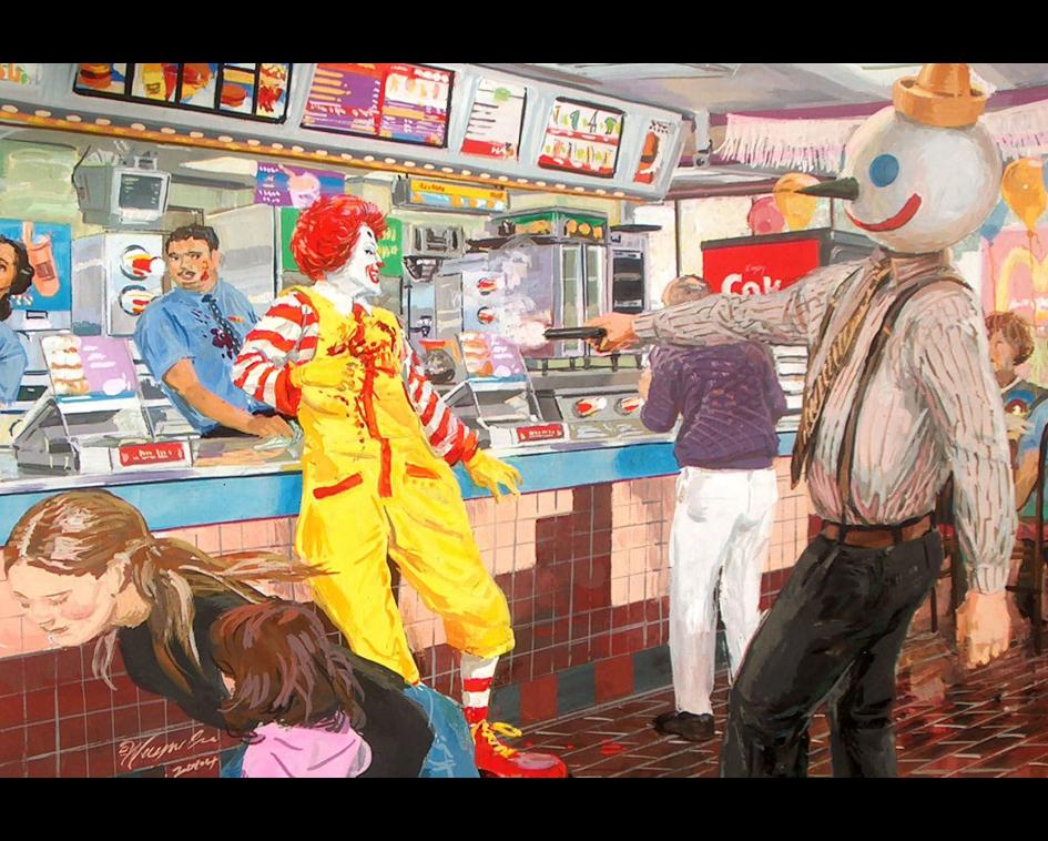 fast food mascots fighting game